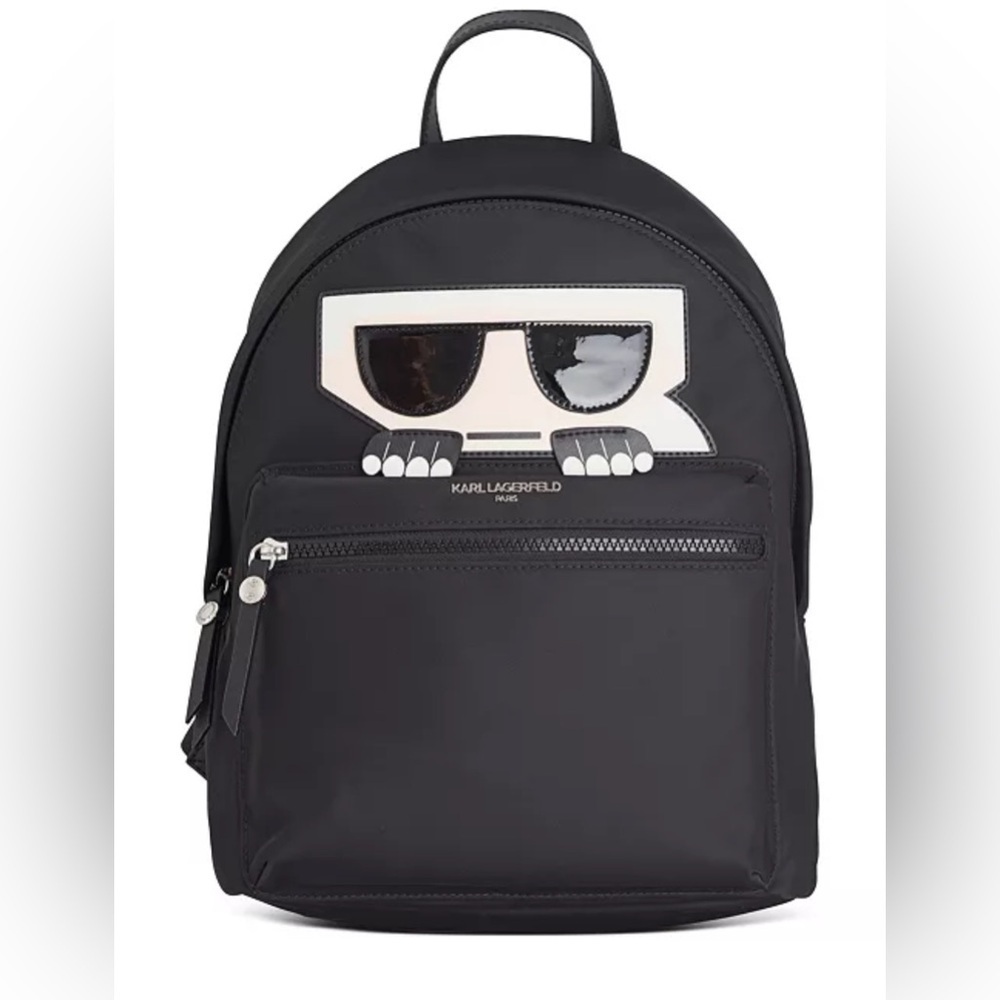 Karl Lagerfeld Black Backpack Bag large
